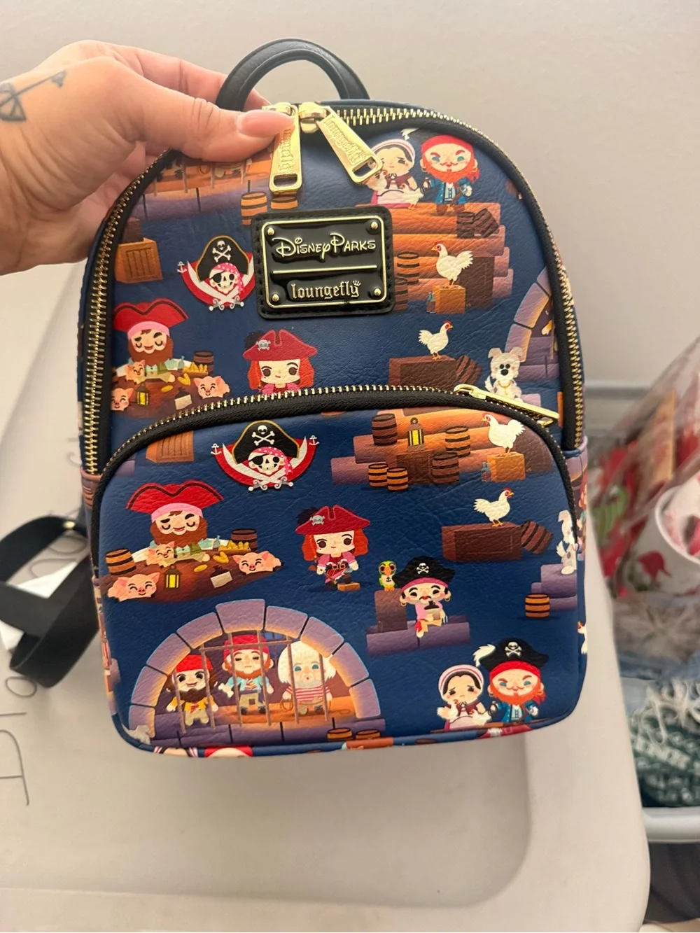 Disney Parks Loungefly Pirates of the Caribbean Chibi Mini Backpack